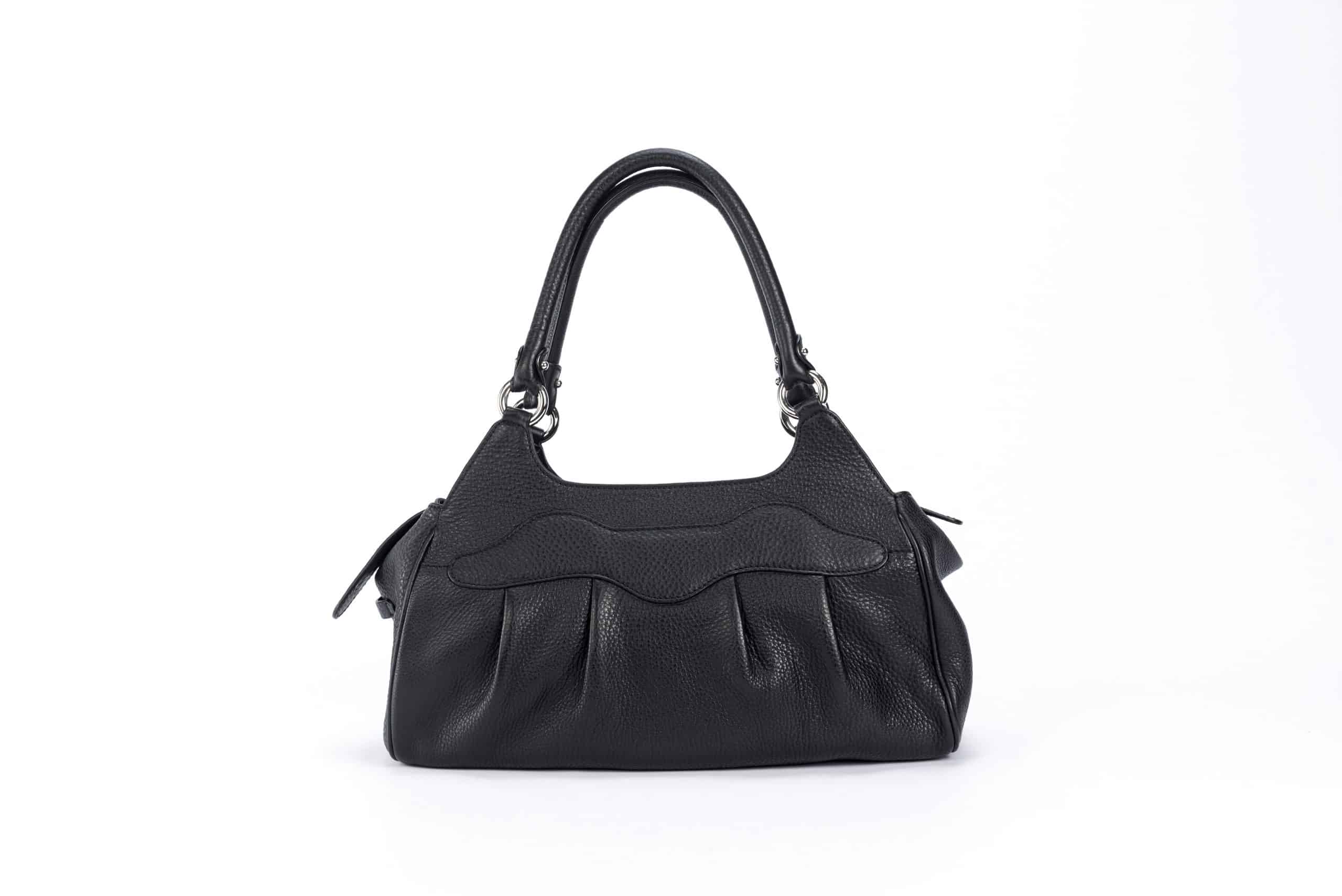 Salvatore Ferragamo Black Leather Armonia Shoulder Bag | Bagnshoeport